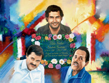 Load image into Gallery viewer, Pablo Escobar, Joaquín “El Chapo” Guzman & El Mayo Guzman Oil canvas Authentic