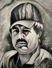 Load image into Gallery viewer, Patrones 2 Pablo Escobar, El Chapo Guzman & El Mayo Zambada Oil Canvas Painting Authentic