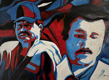 Load image into Gallery viewer, PATRONES 1 Pablo Escobar, El Chapo Guzman & El Mayo Zambada Oil Painting Authentic