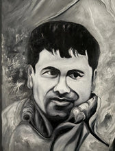 Load image into Gallery viewer, Patrones 2 Pablo Escobar, El Chapo Guzman & El Mayo Zambada Oil Canvas Painting Authentic