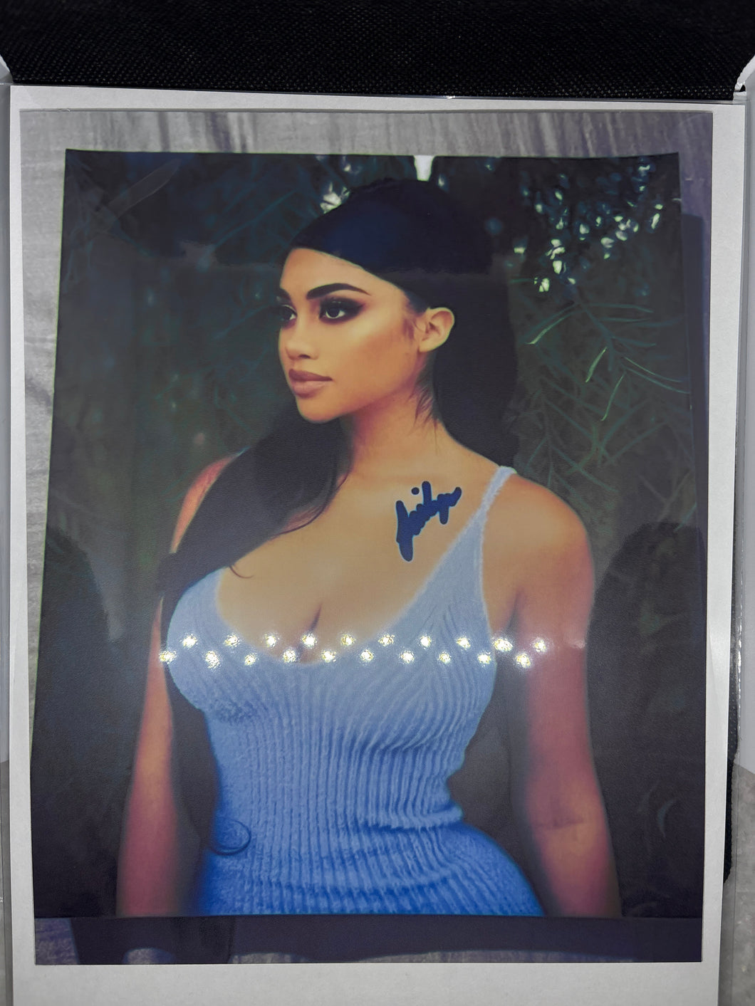 Brand New High Resolution Laminated Picture Jailyne Ojeda Reprint with Signature comes with Board and Bag 8x10