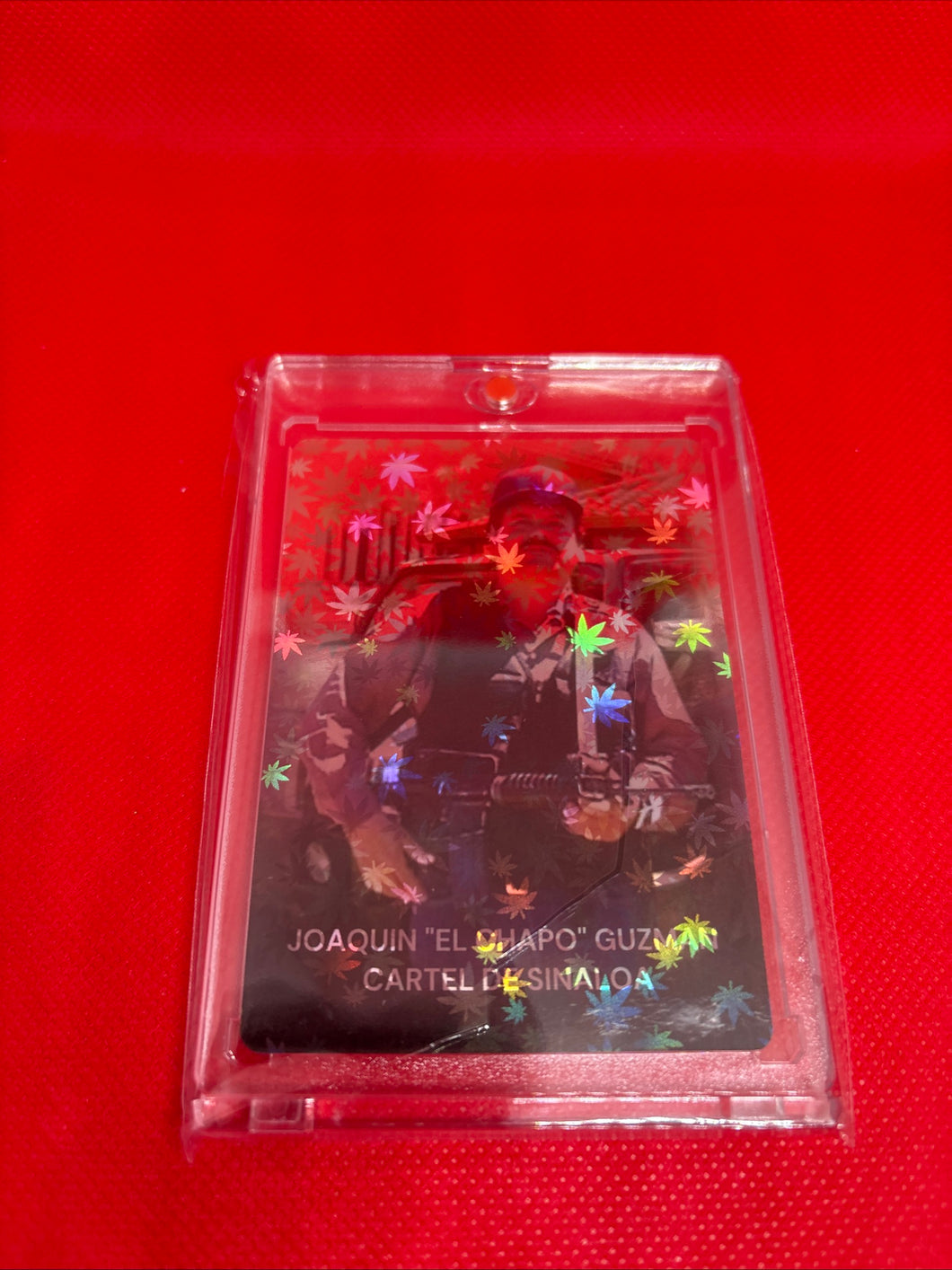 Brand new NARCOTOYZ.COM Joaquin El Chapo Guzman Trading Card with Acrylic Case 18+