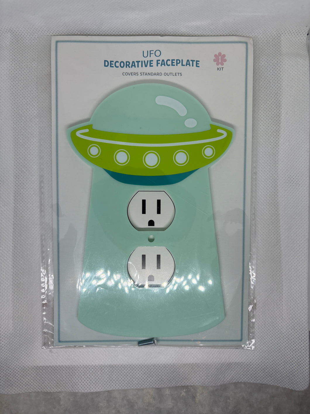 Brand New Sealed UFO Decorative Faceplate covers standard outlets