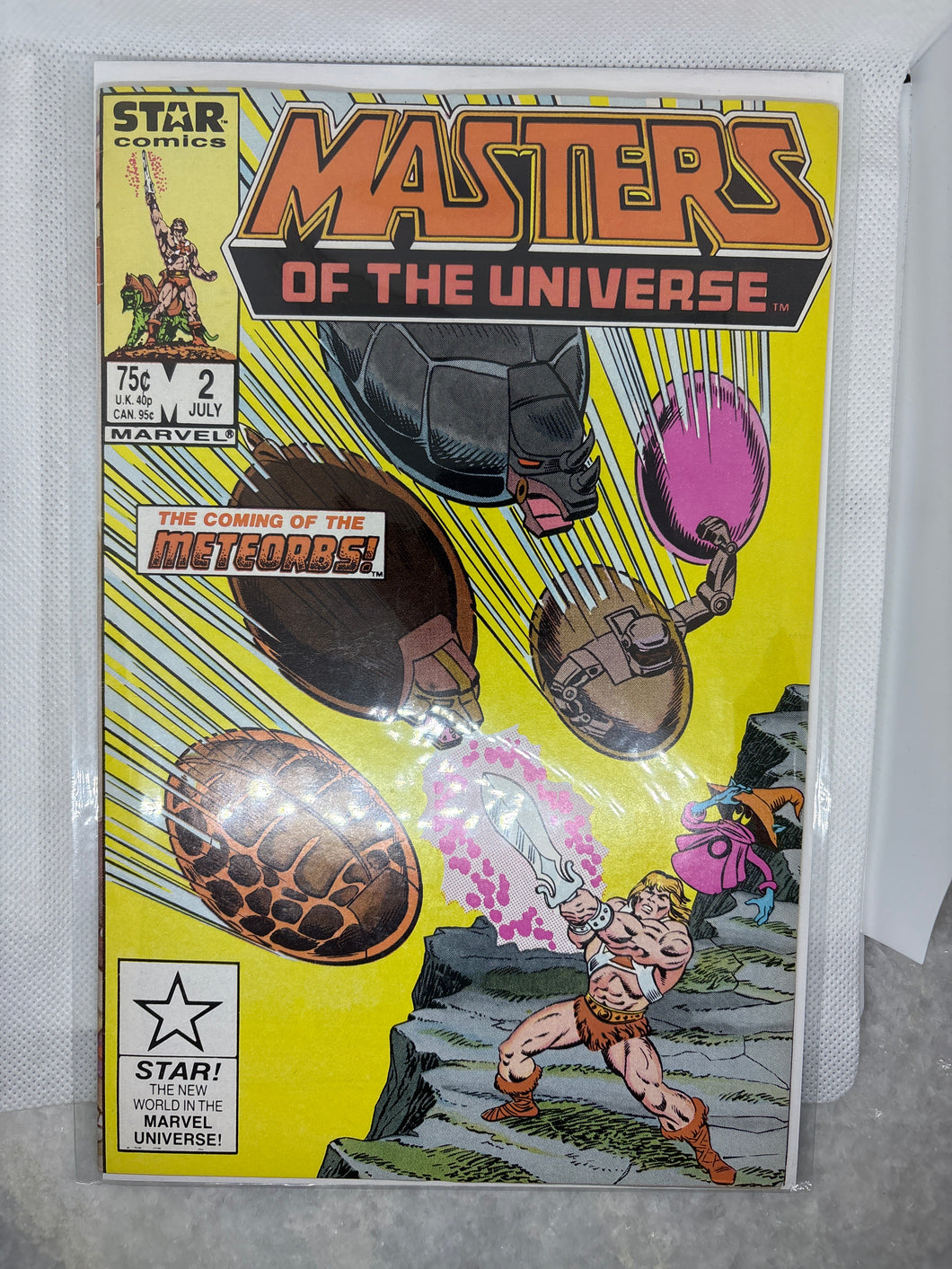 USED Vintage Masterd of the Universe Heman Comic Book #2 July Mad Balls Ad on back