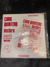 Load image into Gallery viewer, Brand New Vintage Collectors Item Caro Quintero Interview Vinyl Spanish

