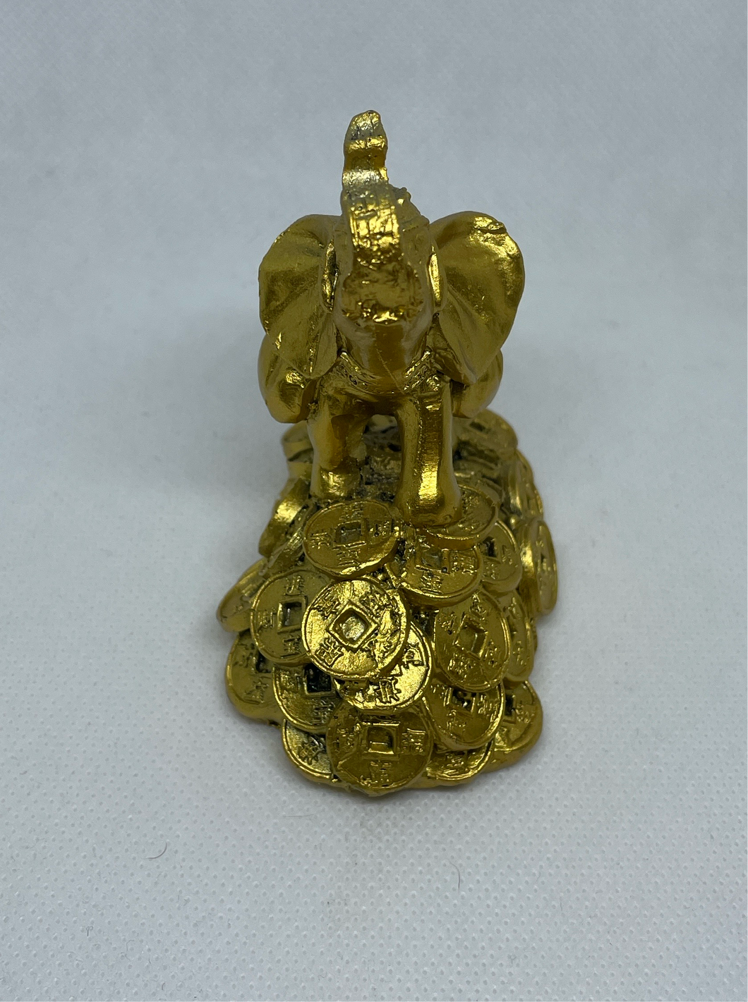Good Luck Small Gold Color Elephant with coins