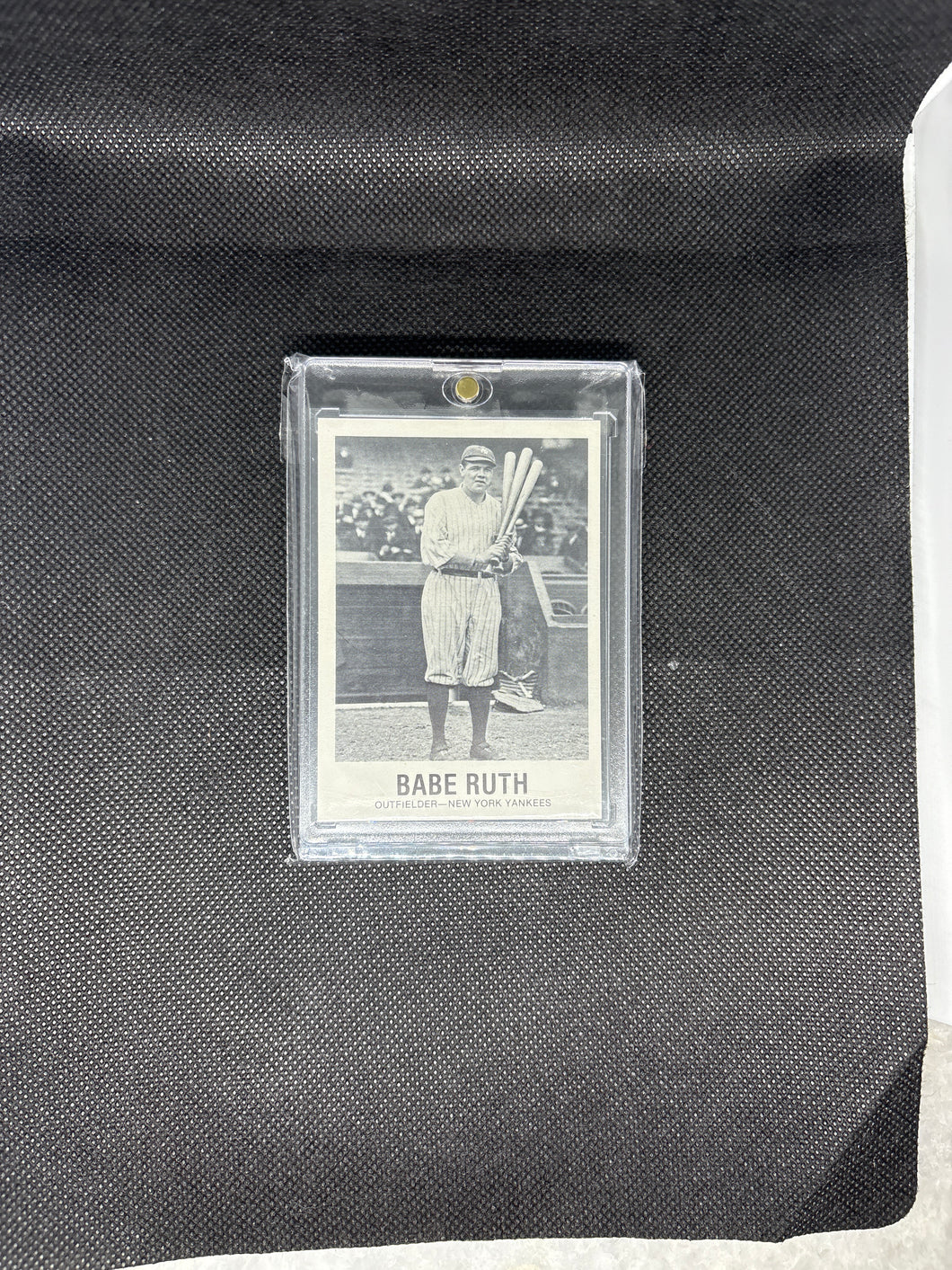 Brand New Vintage Babe Ruth Collectible Trading Card comes with Hard Acrylic Magnetic Protector