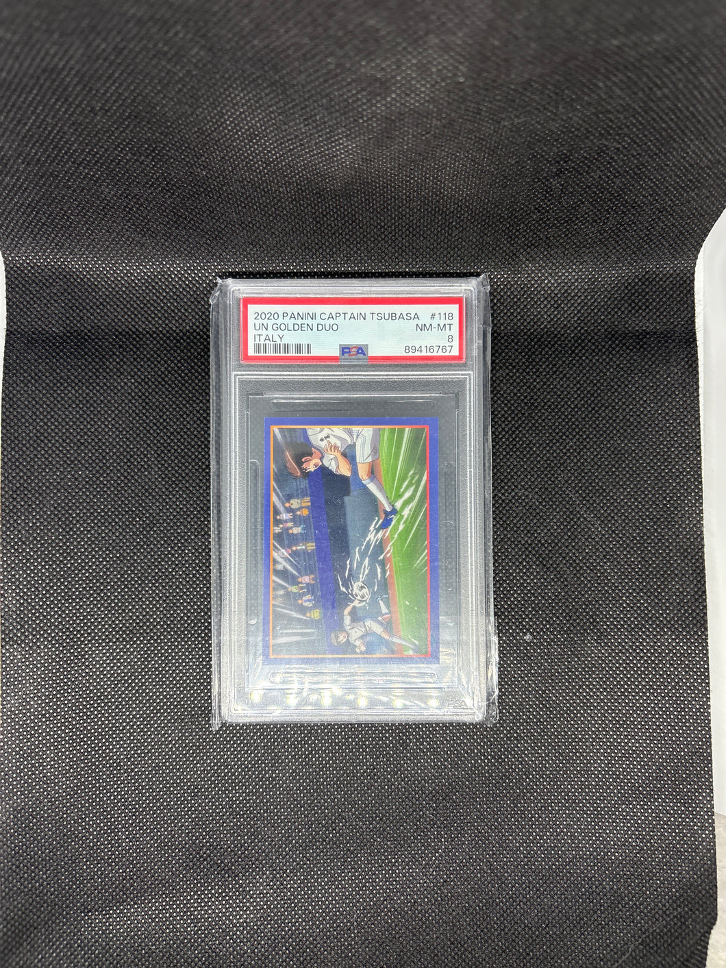 Brand New Vintage 2020 PANINI CAPTAIN TSUBASA UN GOLDEN DUO #118 PSA 8 Super Campeones