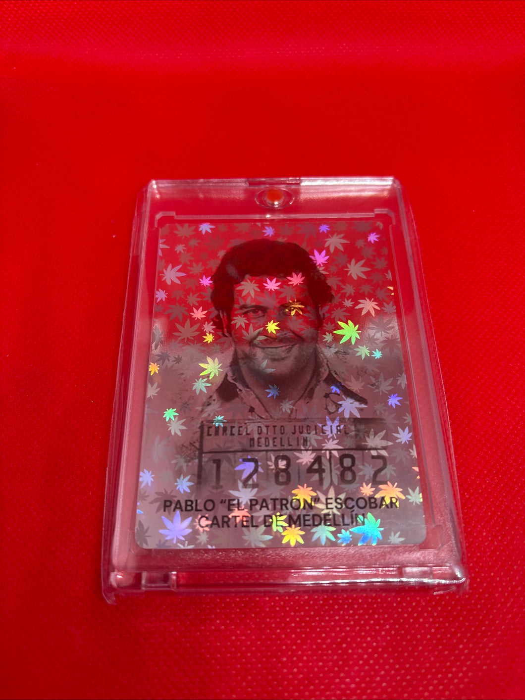 Brand new NARCOTOYZ.COM Pablo Escobar El Patron Trading Card with Acrylic Case 18+