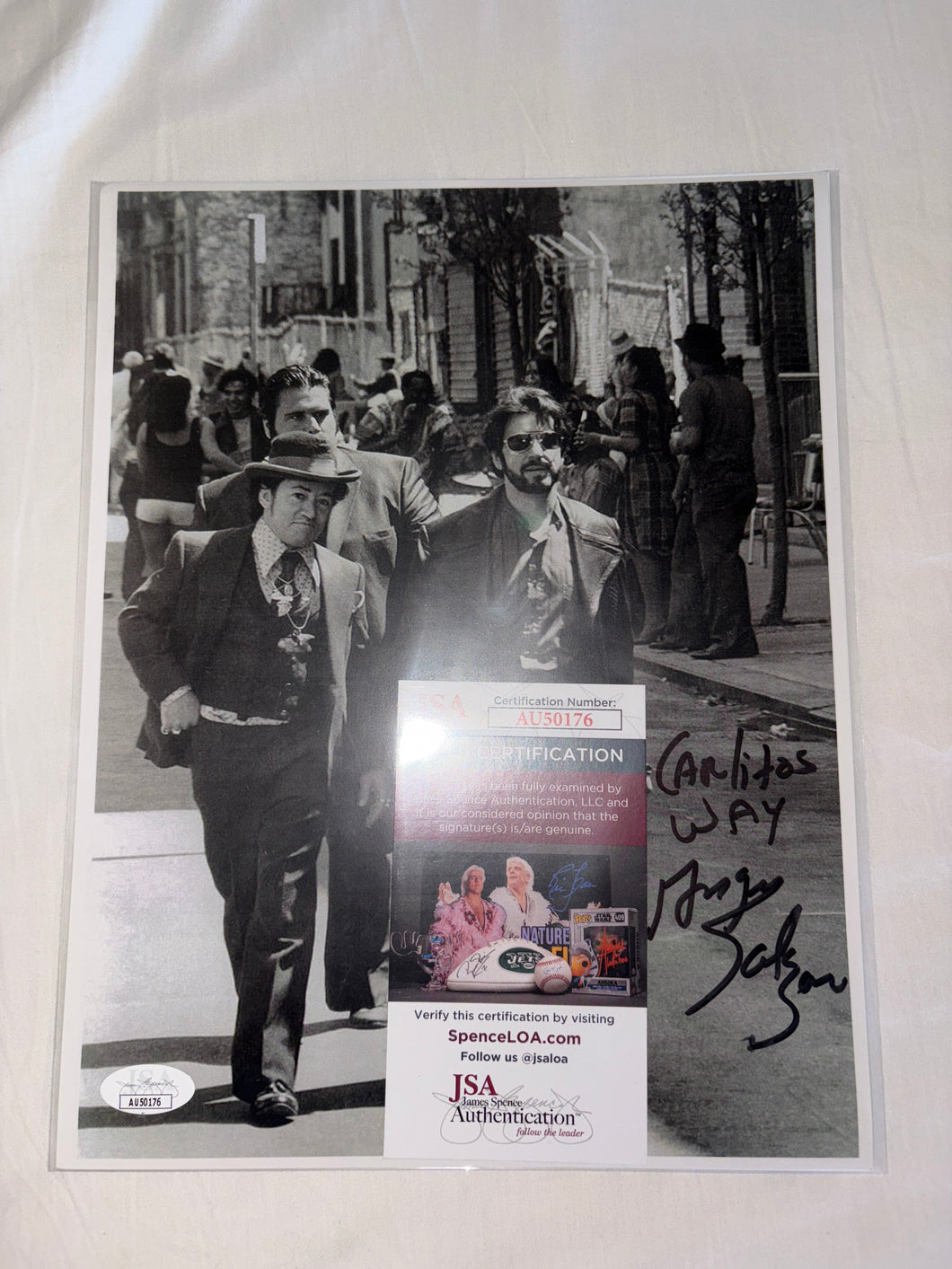 Brand New Carlitos Way Scarface Chi Chi Angel Salazar PSA Authentic Autograph 8.5x11” Photo
