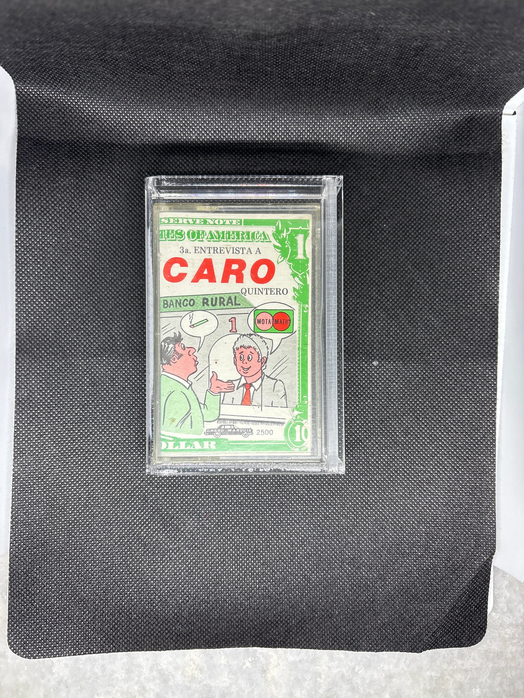 USED Vintage Collectors Item Rafael Caro Quintero CASSETTE 3rd Interview. Comes with Hard Acrylic Cover Protector