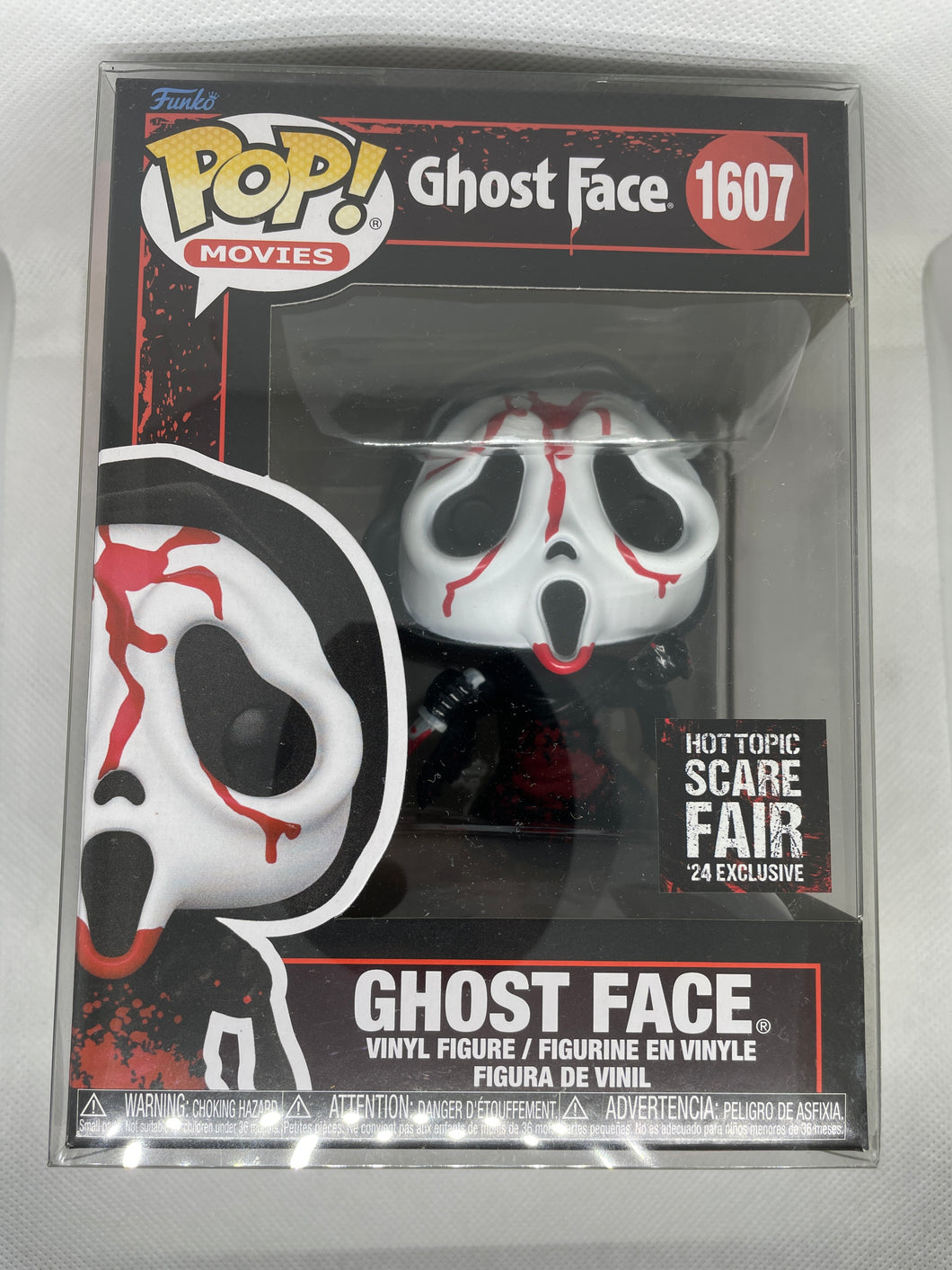 Like New Funko Pop Ghostface 1607 Bloody with soft protector