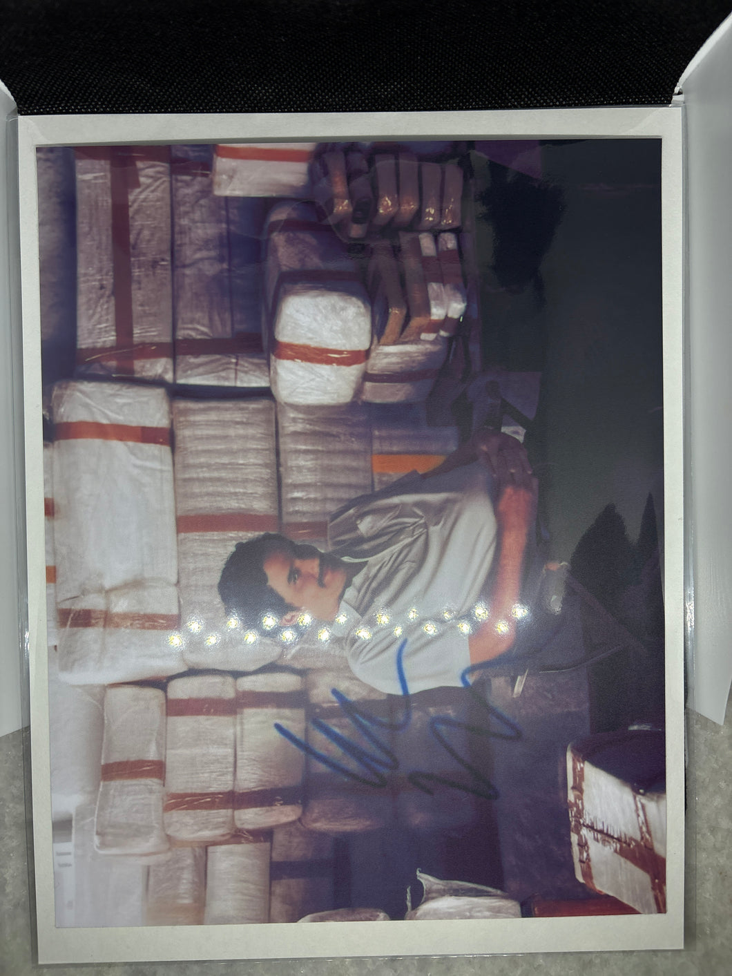 Brand New High Resolution Laminated Picture Pablo Escobar Reprint with Signature comes with Board and Bag 8x10