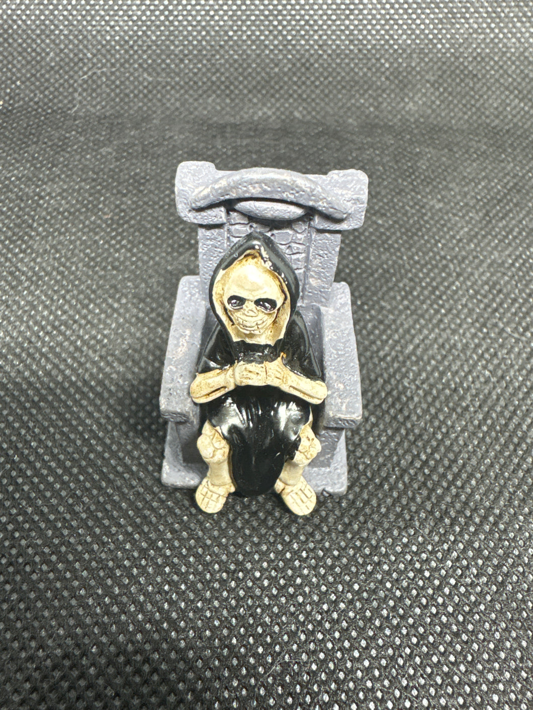 Like New Death Figure with Chair Miniature about 1”