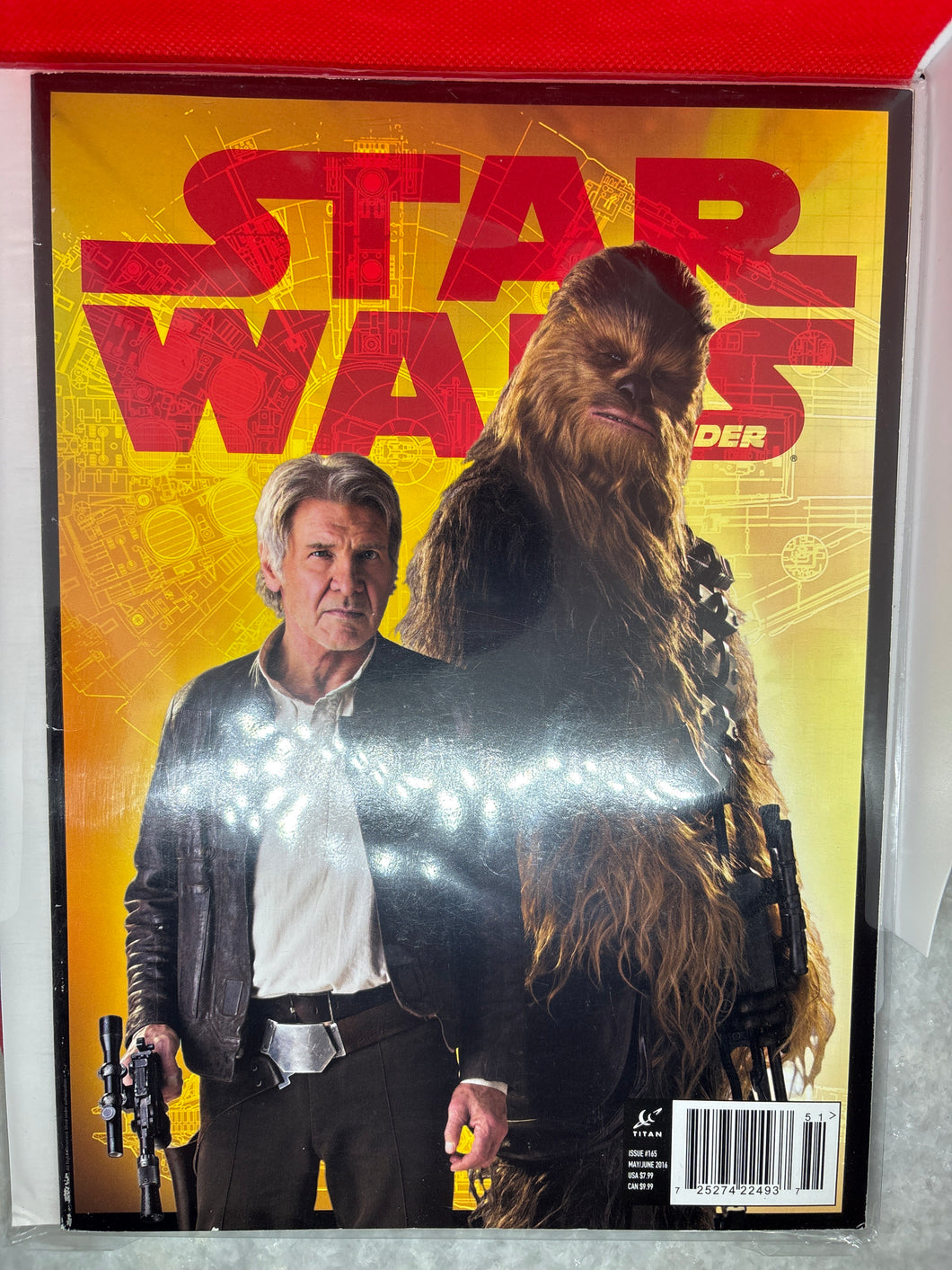 USED Vintage Star Wars Han Solo Chewbacca 2016 issue # 165 Magazine