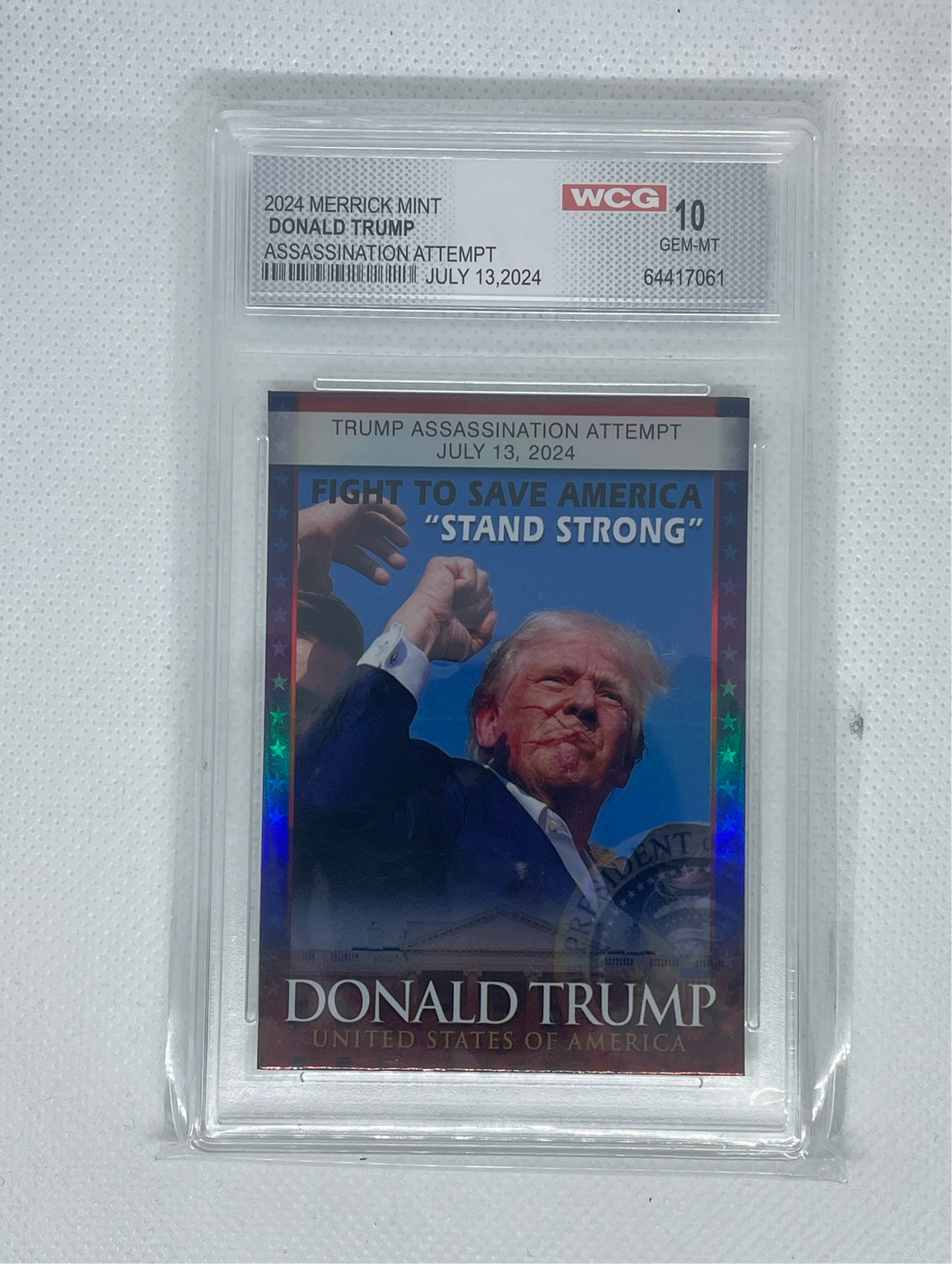 Graded WCG 10 Donald Trump