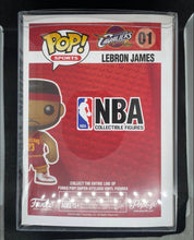 Load image into Gallery viewer, USED VINTAGE FUNKO POP LEBRON JAMES 01 RED SHIRT COMES WITH SOFT PROTECTOR
