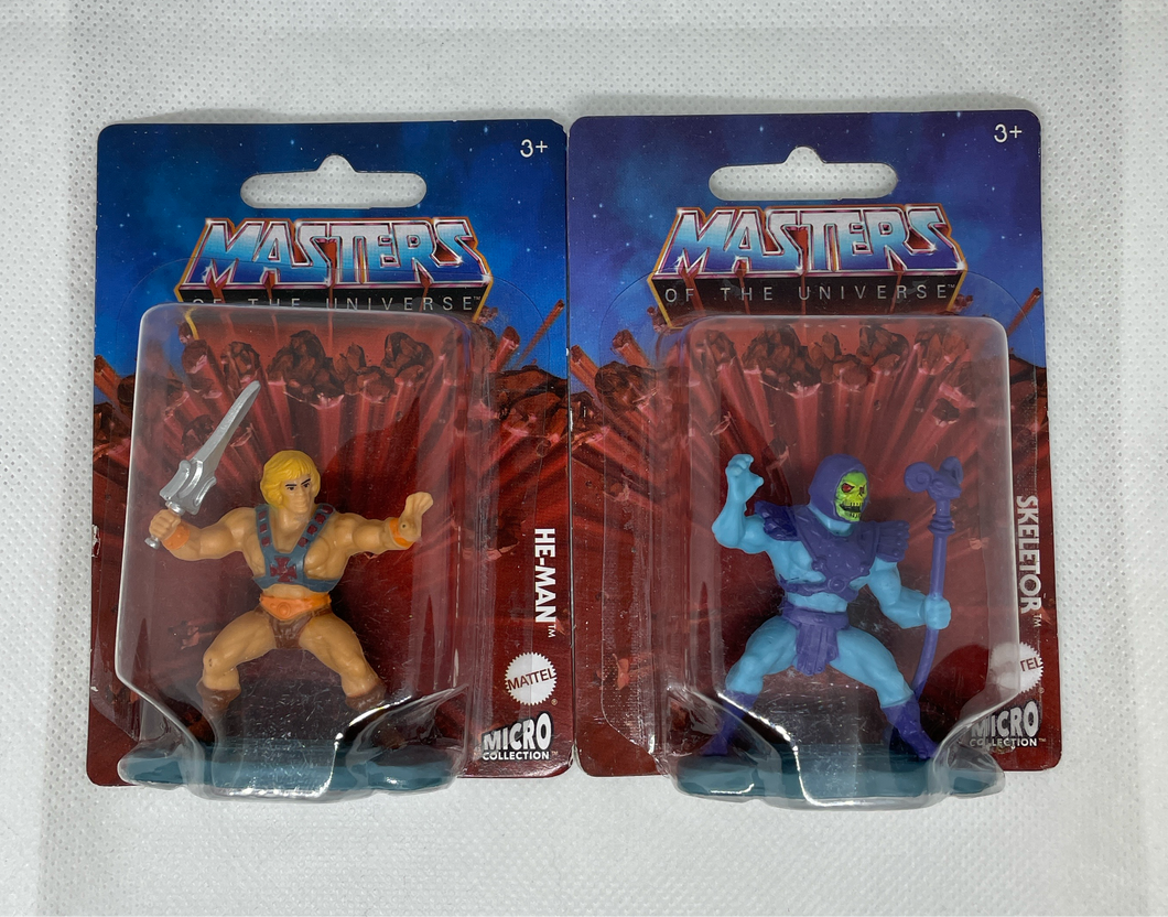 Like New Vintage Masters of the Universe Miniatures He-Man and Skeletor