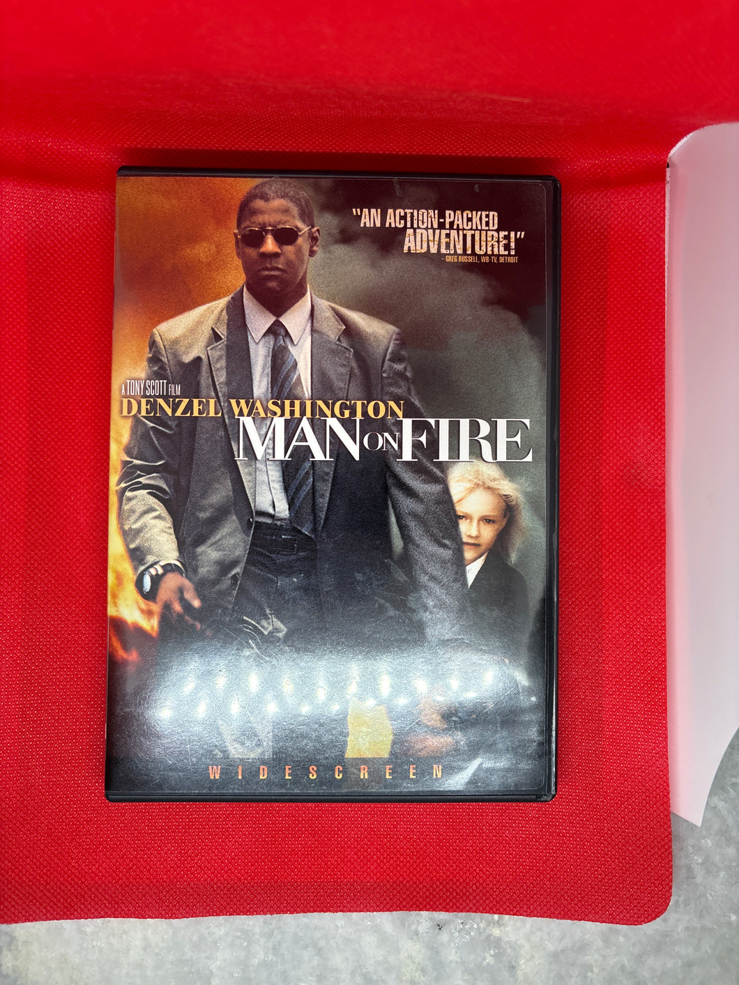 Like New Vintage Man on Fire DVD with extra DVD behind the scenes