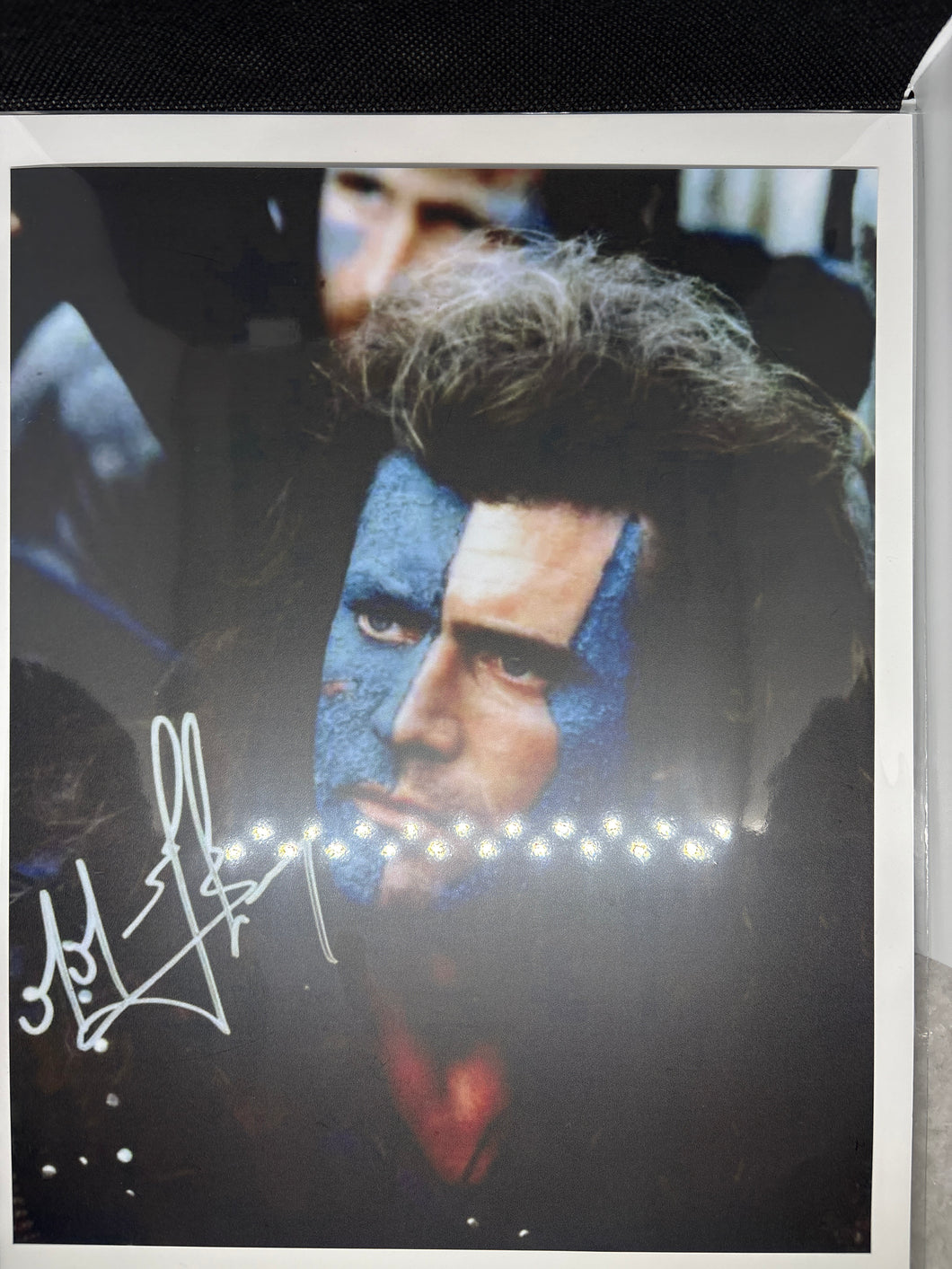 Brand New High Resolution Laminated Picture Braveheart Mel Gibson Reprint with Signature comes with Board and Bag 8x10